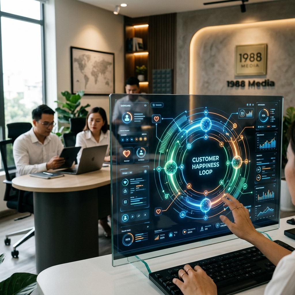 5 bước xây Customer Happiness Loop bằng AI cho Marketer 2026