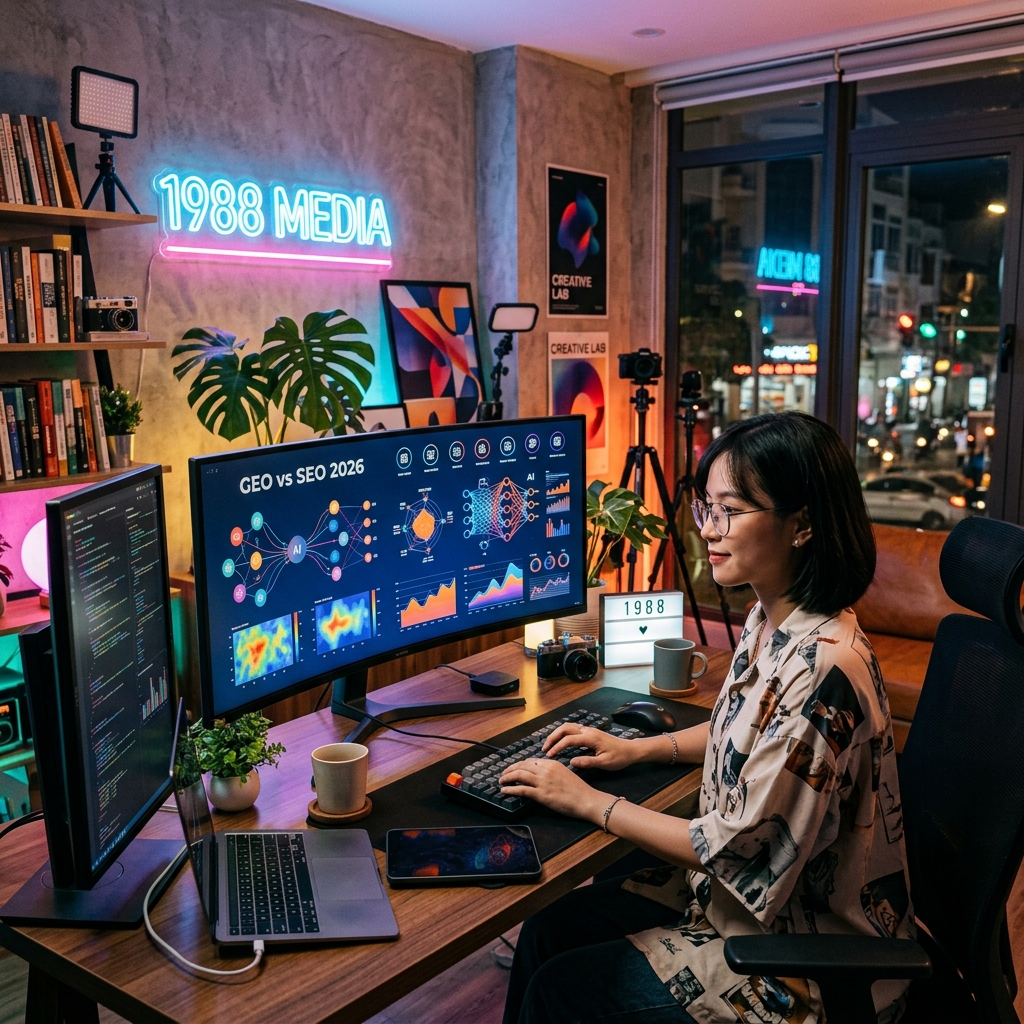GEO vs SEO 2026: 3 chiến lược n8n cho Gen Z tối ưu AI Overview
