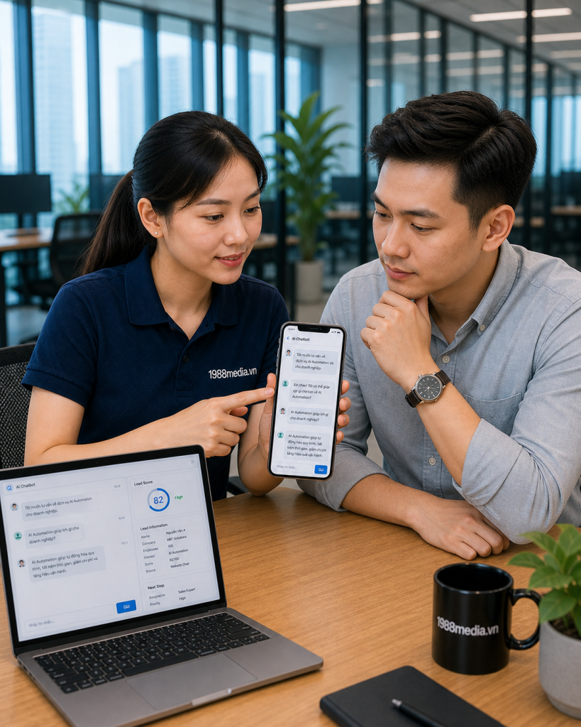 Chatbot AI bán hàng: kịch bản tư vấn, qualify lead và chuyển sale