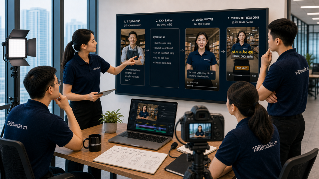Sản xuất video AI hàng loạt cho doanh nghiệp: khi nào nên làm theo lô?