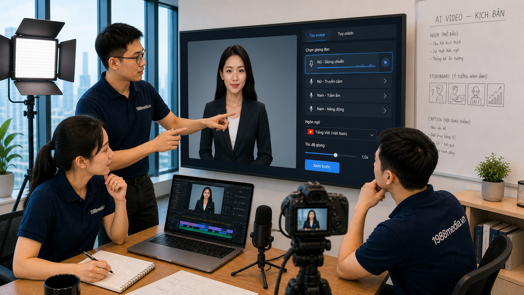 Tạo nhân vật AI và bối cảnh cho video quảng cáo sản phẩm